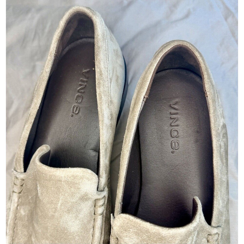$350 MSRP Vince "Miles" Loafers in "Flint" Gray Suede Men's Size 10 EUC!! - Picture 2 of 7